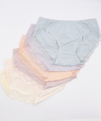 Lace Ladies/【6色組】セットでお得♪ショーツ福袋 6色6枚セット レースショーツ レディース 下着 ストレッチ 快適 アイボリー ベージュ ピンク オレンジ グレー ブルー/504700163