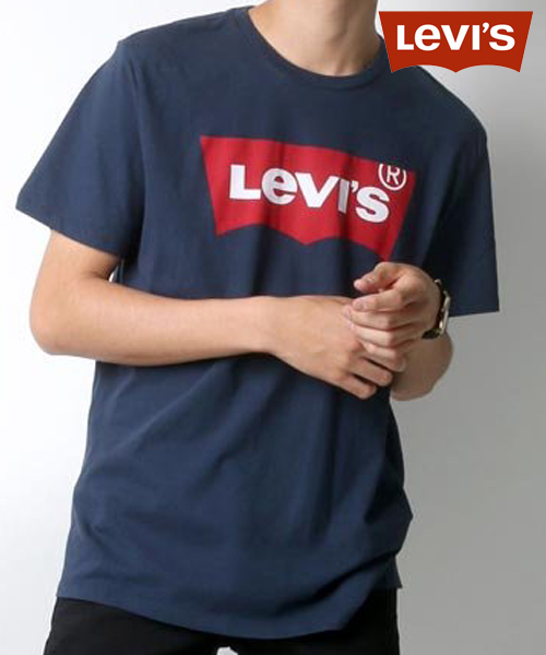 クーポン】【Levi's/リーバイス】 バットウイング ロゴ 半袖Tシャツ