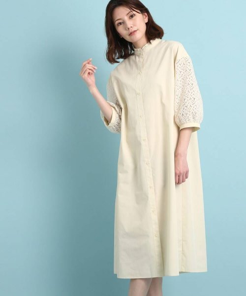 セール 30 Off 手洗い可 袖レースシャツワンピース スーナウーナ Sunauna D Fashion