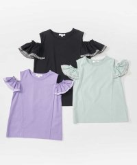 a.v.v(KID'S)/[100－130]袖フリルオフショルダーTシャツ/504591069