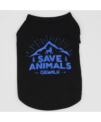 GEWALK/コットングラフィックスＴシャツ　セーブアニマルズ【DM　BS　BM】/504698630