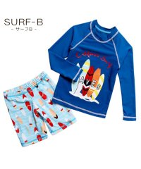 CLARAH　kids/キッズ 水着 ラッシュガード 長袖 スイムウェア プール ビーチ 夏 海水浴 サーフ 星 サメ /504705652