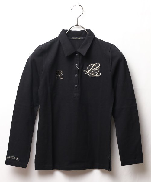 セール80%OFF】【km】【rienda suelta】【RS-90106122】BASICエンブレムR L/Sポロシャツ ゴルフウエア(504700219) エーアールエムジー(ar/mg) d fashion HEAD★レディースポロシャツ★テニス★ゴルフ★M★T071608