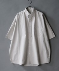 SITRY/★【SITRY】Oversize Drop shoulder broadcloth shirt/オーバーサイズ ドロップショルダー ブロード 半袖シャツ メンズ/504703442