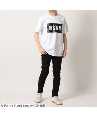 MSGM/【MSGM(エムエスジーエム)】Tシャツ 2000MM520 メンズ 半袖 ボックスロゴ クルーネック コットン /504705349
