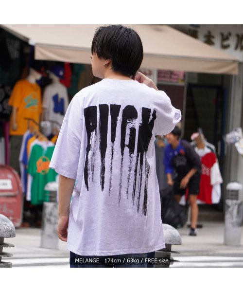 セール30 Off オーバーサイズ Tシャツ メンズ ビッグtシャツ レディース ビッグシルエット トップス 半袖 カットソー クルーネック プリント Tシャツ メランジ ブラック ワンフォークロージング 1111clothing D Fashion