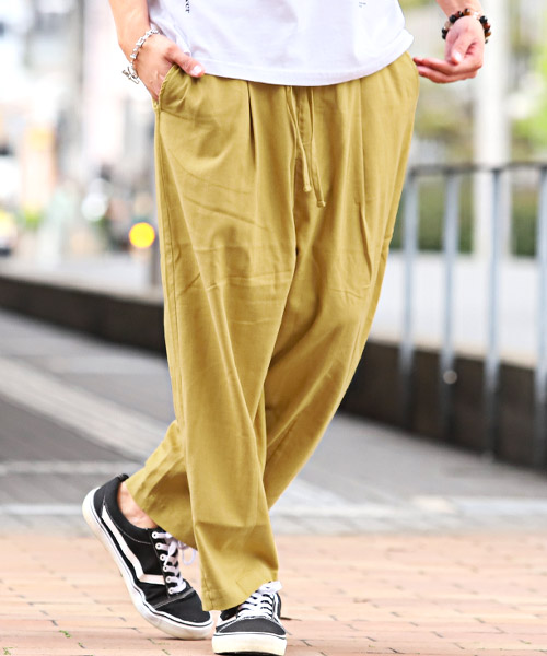 古布　襤褸　木綿　バルーンパンツ ラグスタイル LUXSTYLE 綿麻バルーンパンツ/バルーンパンツ