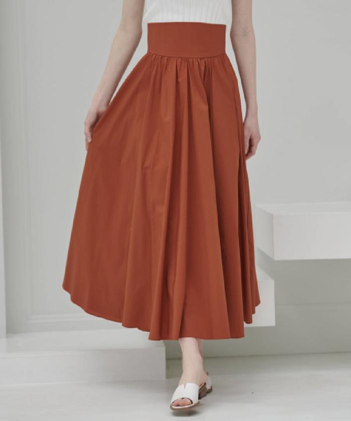 セール 40%OFF】バックレースアップギャザーフレアスカート