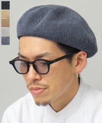 Besiquenti/ベーシックエンチ Basiquenti 麻混 サーモベレー リネン ベレー帽 メンズ 帽子 カジュアル シンプル 春 夏/504714609