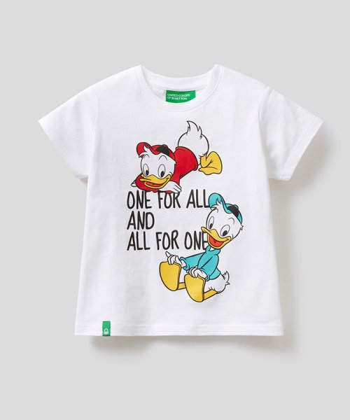 Disney ディズニー コラボ キッズヒューイデューイルーイ半袖tシャツ カットソーb ユナイテッド カラーズ オブ ベネトン ボーイズ Benetton United Colors Of Benetton Boys D Fashion