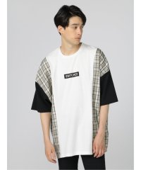 semanticdesign/サイドチェック クルーネック 半袖BIG 半袖 メンズ Tシャツ カットソー カジュアル インナー ビジネス ギフト プレゼント/504716024