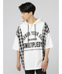 semanticdesign/サイドチェック クルーネック 半袖BIGTパーカー 半袖 メンズ Tシャツ カットソー カジュアル インナー ビジネス ギフト プレゼント/504716025