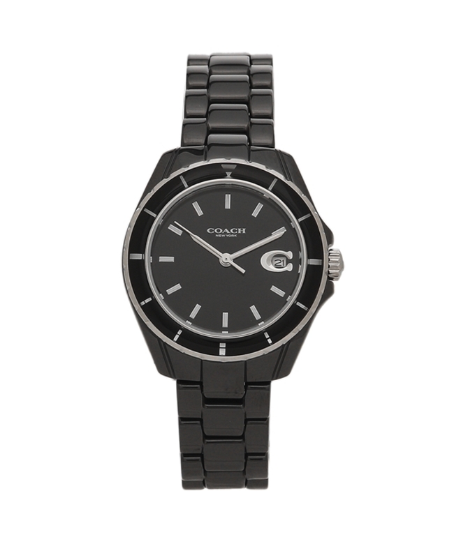 コーチ 時計 レディース プレストン 32mm クォーツ ブラック 専門モールです 専用 coach腕時計 プレストン ホワイト セラミック 腕時計(アナログ)