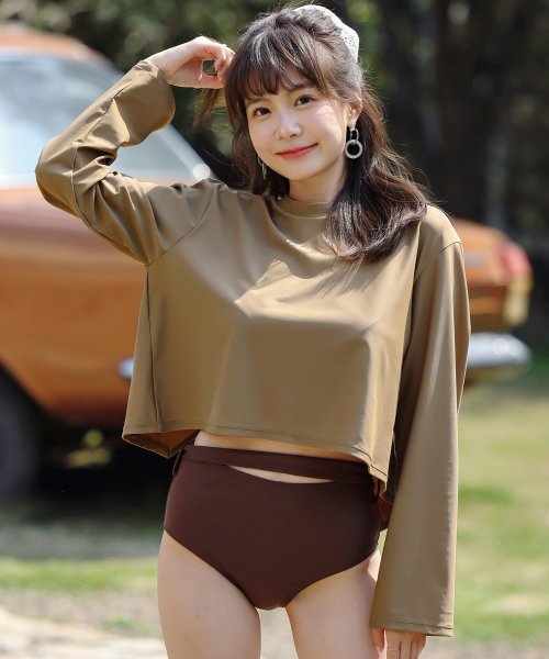 セール ラッシュガード レディース 長袖 おしゃれ フードなし トップス 体型カバー テディショップ Teddyshop D Fashion