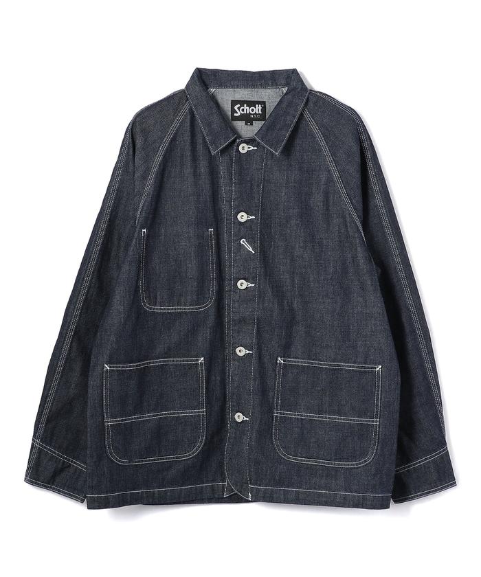 【デニム】schott フードカバーオール Schott デニムカバーオール