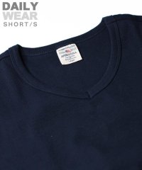 AVIREX/《DAILY/デイリー》RIB S/S V－NECK T－SHIRT/リブ 半袖 ブイネック Tシャツ  デイリーウェア/504722527