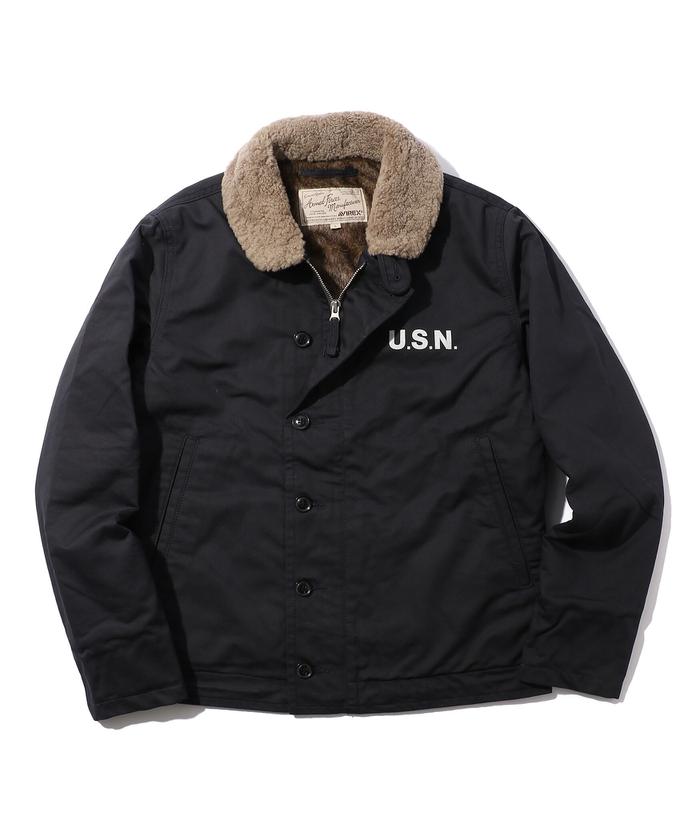 ステンシルロゴストレッチN-1デッキジャケット 括ら ステンシルロゴストレッチN-1デッキジャケット 括ら