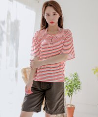 Lace Ladies/レースレディース Lace Ladies ホルターネック ストライプビキニ 体系カバー 4点セット レディース水着/504731572
