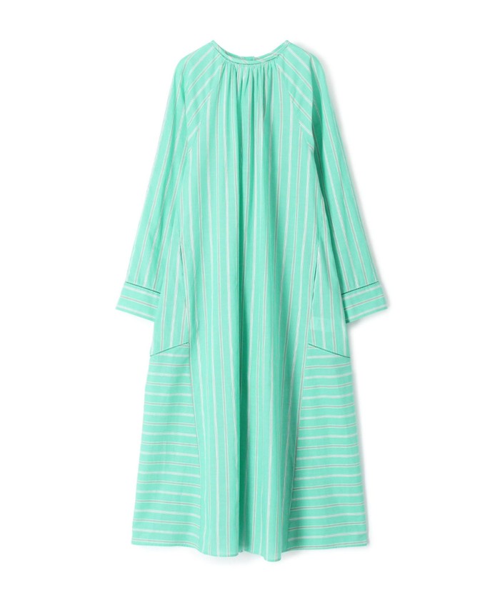 美品☆DES PRES☆2023年製 マドラス ストライプ ワンピース 緑