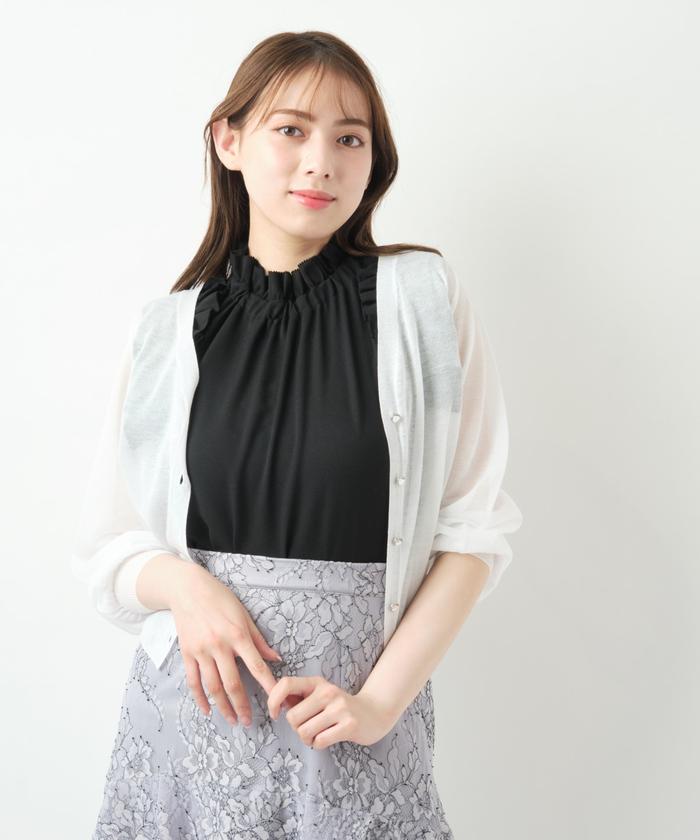 クーポン】【セール 30%OFF】シアーカーディガン(504738019