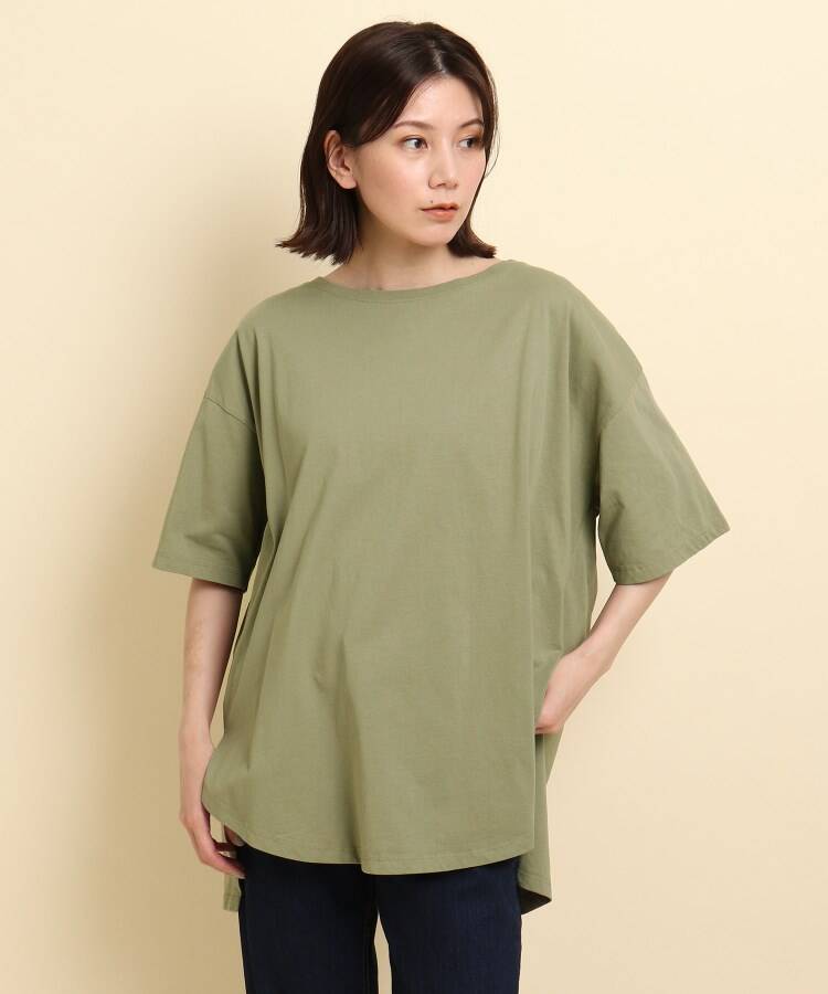 2/60 WOOL GABARDINE OPEN COLLAR DOLMAN SLV DRESS(XS Black
