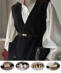 shoppinggo/ショッピングゴー shoppinggo ゴムベルト 4タイプ バックル付レディース ベルトバックル付 細見え ラクチン おしゃれ 細見え おしゃれ オールシーズ/504738957