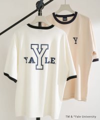 SENSE OF PLACE by URBAN RESEARCH/『別注』『ユニセックス』YALE×SENSE OF PLACE　カレッジリンガーTシャツ/504740647