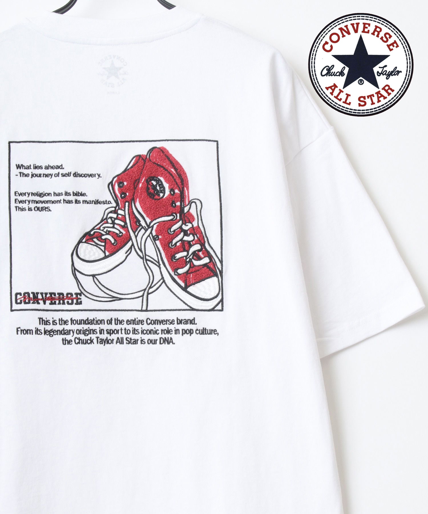 セール】【Lazar】CONVERSE/コンバース ビッグシルエット バック刺繍 オールスター スニーカー イラスト Tシャツ(504738522)  | ラザル(LAZAR) - d fashion