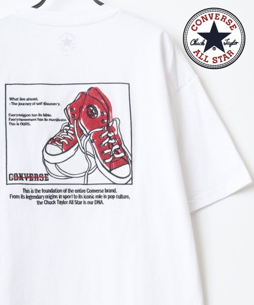セール Lazar Converse コンバース ビッグシルエット バック刺繍 オールスター スニーカー イラスト Tシャツ ラザル Lazar D Fashion