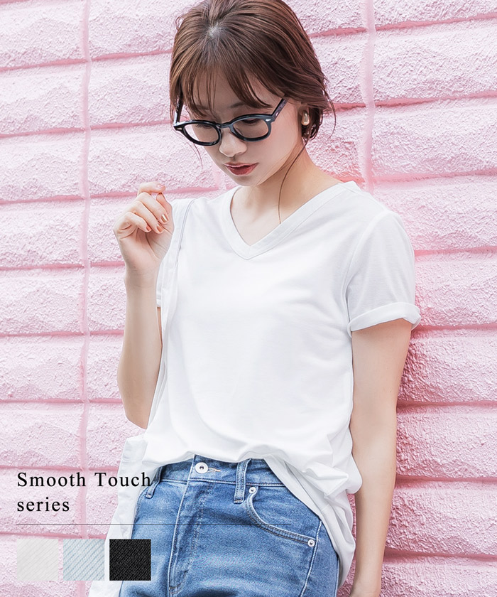 セール】とろみシアーVネックTシャツ(504672843) | コカ(coca