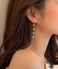 shopnikoniko/5連パールピアス 【即納】 アクセ ピアス パール アクセサリー かわいい 真珠 小粒 ロング 華奢 エレガント パーティー トレンド 韓国ファッション レディ/504744316