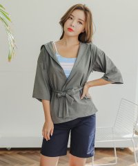 Lace Ladies/レースレディース Lace Ladies ラッシュガード付きボーダー柄セパレート水着4点セット/504750421