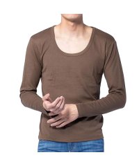  GENELESS/tシャツ メンズ 無地 Vネック Uネック ストレッチ インナー 長袖 7分袖 ロンT 選べる袖丈/504750936