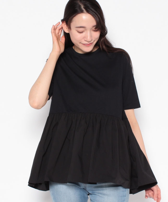 LOUNIE - ルーニィ　ペプラムTシャツ ペプラムTシャツ(504738969) | ルーニィ(LOUNIE) - d fashion