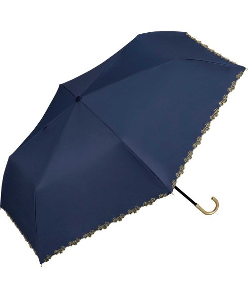 【Wpc. 公式】日傘 遮光フローラルスカラップ ミニ 50cm 完全遮光 UVカット100％ 晴雨兼用 レディース 折り畳み傘