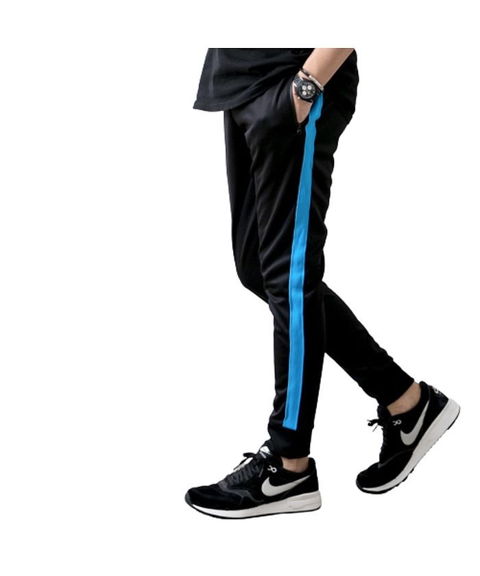 Geneless ジェネレス ジャージ メンズ ジョガーパンツ ジャージパンツ ラインパンツ ストレッチ ルームウェア スリム 細身 Satpolpp Sumbawakab Go Id