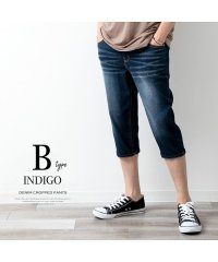  GENELESS/ジェネレス GENELESS ハーフパンツ メンズ ひざ下 クロップドパンツ 接触冷感 ショートパンツ デニム ストレッチ 7分丈/504750746