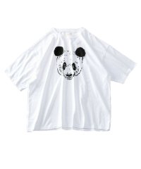  GENELESS/tシャツ メンズ 半袖 オーバーサイズ 半袖Tシャツ ゆったり 綿 プリント アニマル プリントTシャツ/504750914