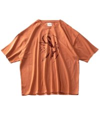  GENELESS/tシャツ メンズ 半袖 オーバーサイズ 半袖Tシャツ ゆったり 綿 プリント アニマル プリントTシャツ/504750914