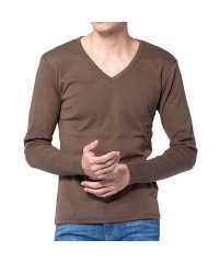  GENELESS/tシャツ メンズ 無地 Vネック Uネック ストレッチ インナー 長袖 7分袖 ロンT 選べる袖丈/504750936