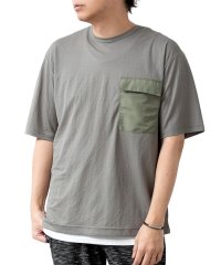  GENELESS/Tシャツ メンズ アンサンブル 接触冷感 2枚セット インナー付き タンクトップ キーネック クルーネック/504750948