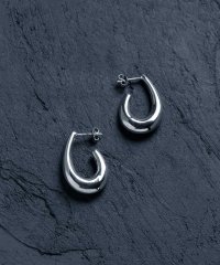 MAISON mou/【YArKA/ヤーカ】silver925 oval J pierce/半楕円ピアス シルバー925 /504754231