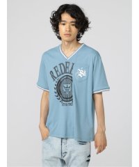 semanticdesign/切替カレッジ Vネック半袖ルーズ 半袖 メンズ Tシャツ カットソー カジュアル インナー ビジネス ギフト プレゼント/504758904