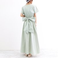 miniministore/マキシワンピース フレンチ袖ロングワンピ/504760439