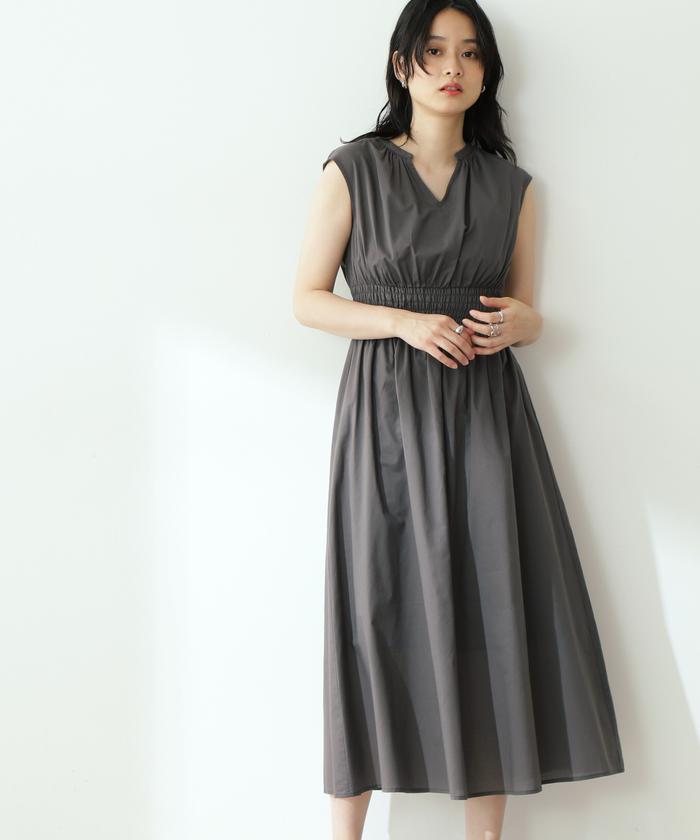 ハイウエストシャーリングマキシワンピース《S Size Line