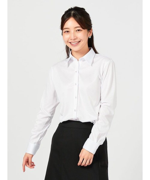 I Shirt長袖ブライトスクエア柄 レギュラー はるやま レディース Haruyama Ladys D Fashion I Shirt長袖ブライトスクエア柄 レギュラー はるやま レディース Haruyama Ladys D Fashion