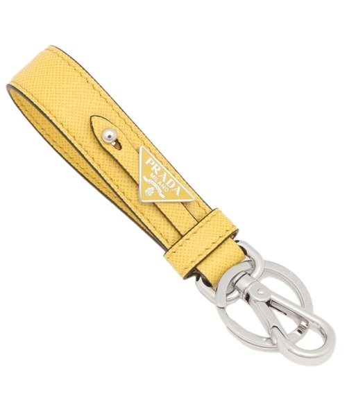 セール 16 Off プラダ キーホルダー カスタマイズサフィアーノレザーキーリング トライアングルロゴ イエロー メンズ レディース Prada 2pp68t 053 F0377 プラダ Prada D Fashion
