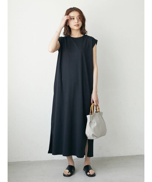 セール 71%OFF】バックスリットタックワンピース(504765188