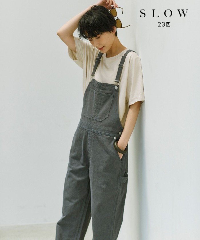 セール 30%OFF】【SLOW】GARMENT DYE サロペット(504766348