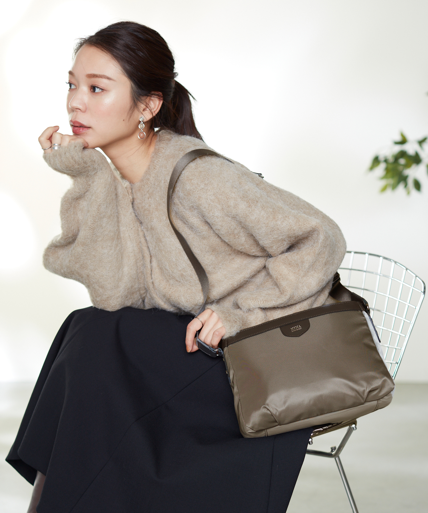 NINA RICCI 異素材デニムジャケット Nina Ricci Cropped denim jacket Nina Ricci